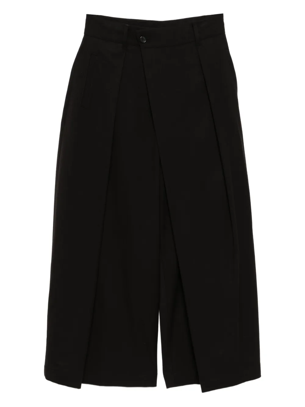 SONGZIO asymmetric-wrap trousers | Black | Image 1