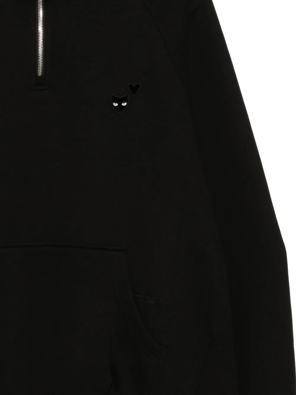 SONGZIO Sweater met geborduurde panter Zwart