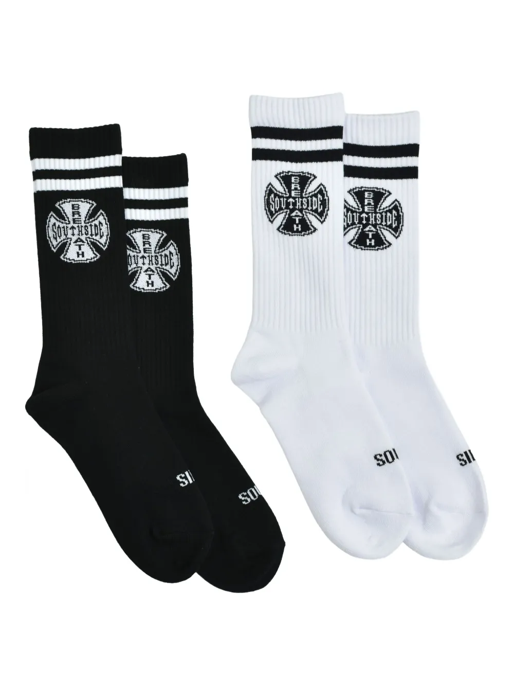 BREATH set de  dos pares de calcetines con logo en jacquard | negro | Image 1