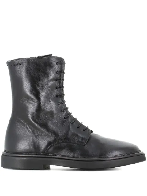 Alexander Hotto lace-up zip boots