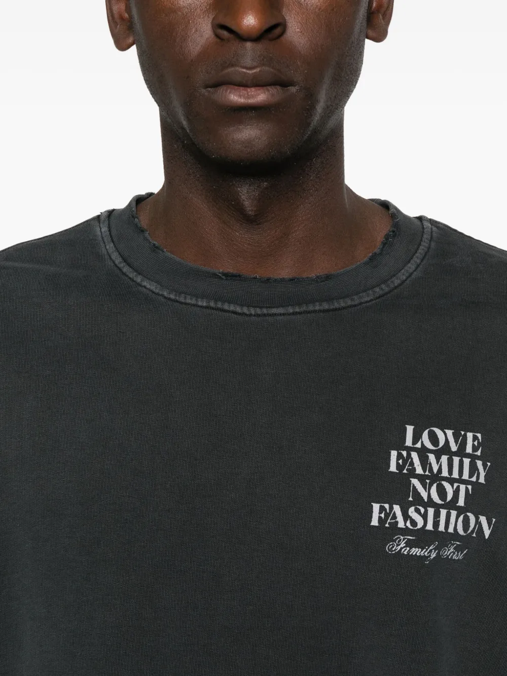 Family First Slogan-print Sweatshirt In Multi