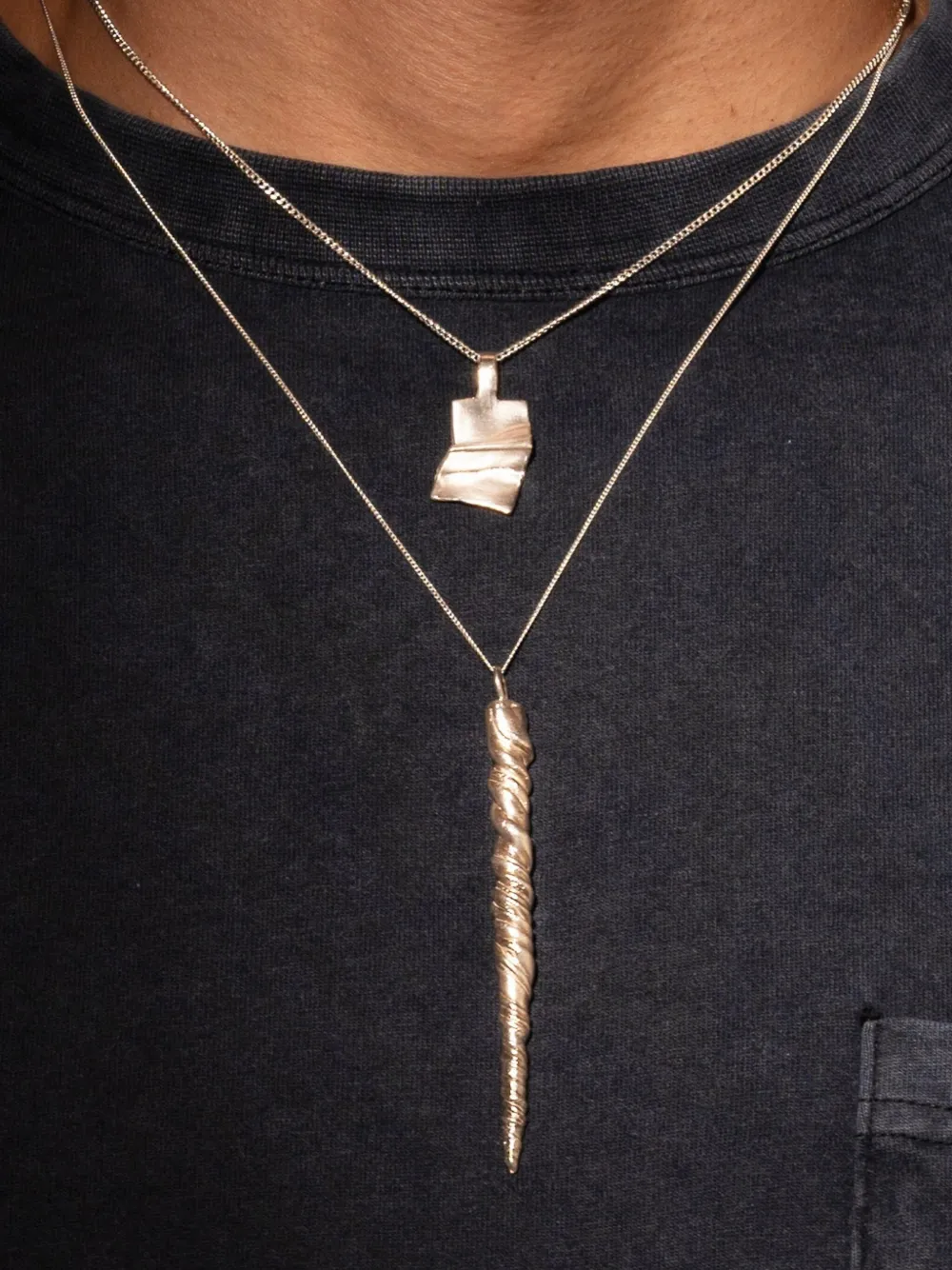Angela Lago collier à pendentif Little Wave | Homme | Image 2