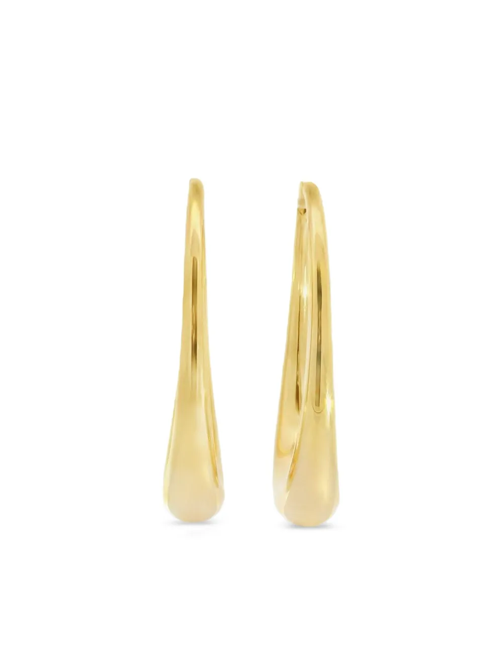 Lisa Nik arracadas ovaladas en oro amarillo de 18kt | dorado | Image 1