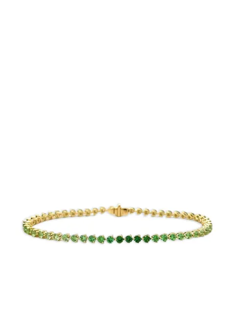 Lisa Nik pulsera en oro amarillo de 18kt con tsavorita