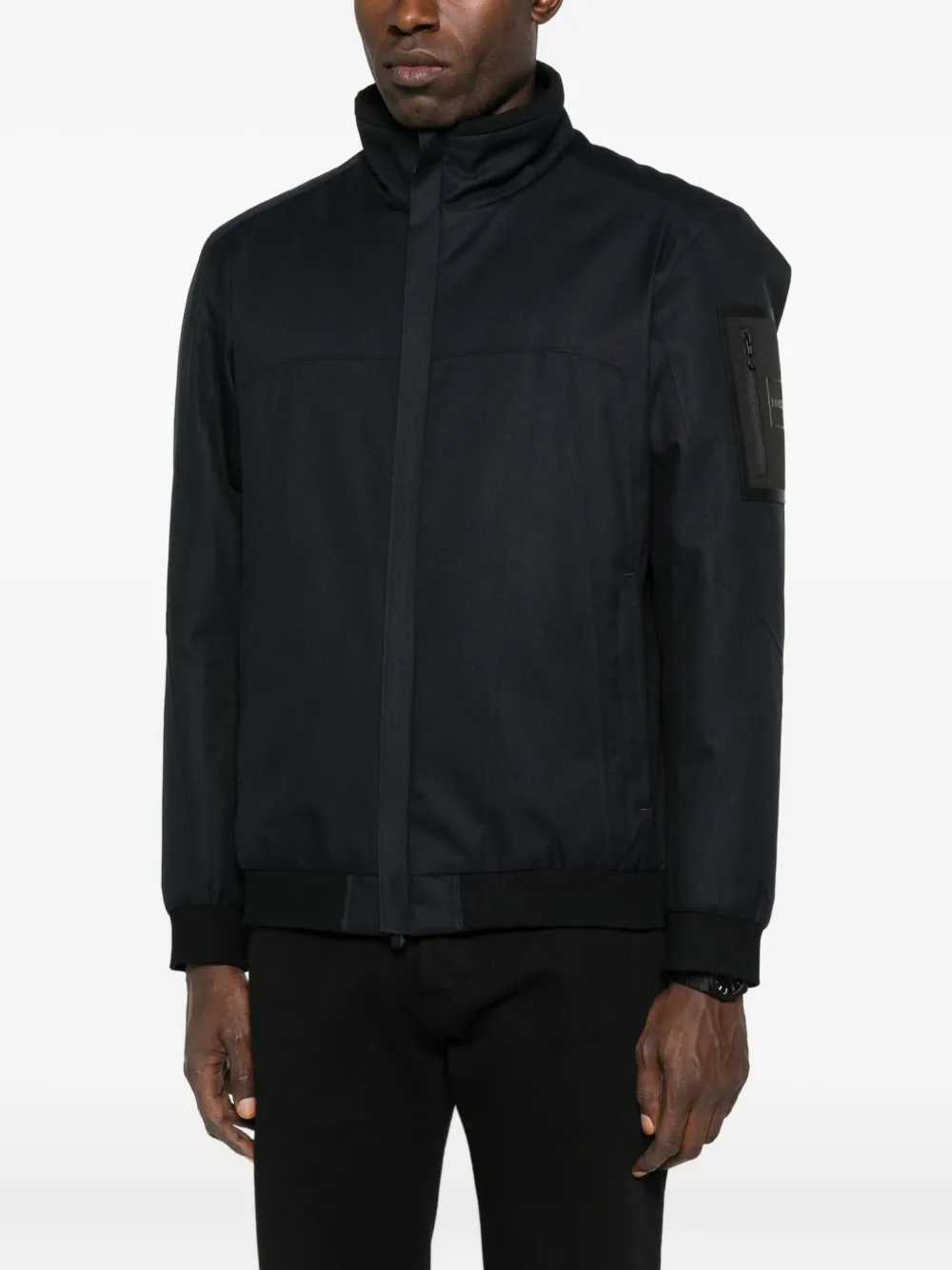 BOSS Bomberjack met rits Blauw