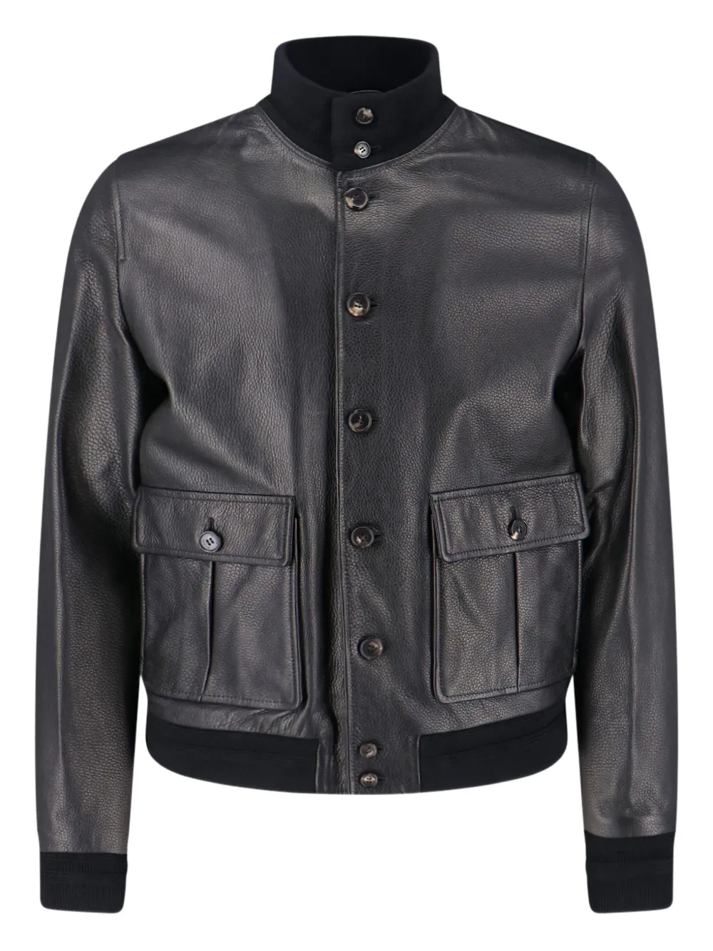 Valstar leather bomber jacket | Black | Image 1