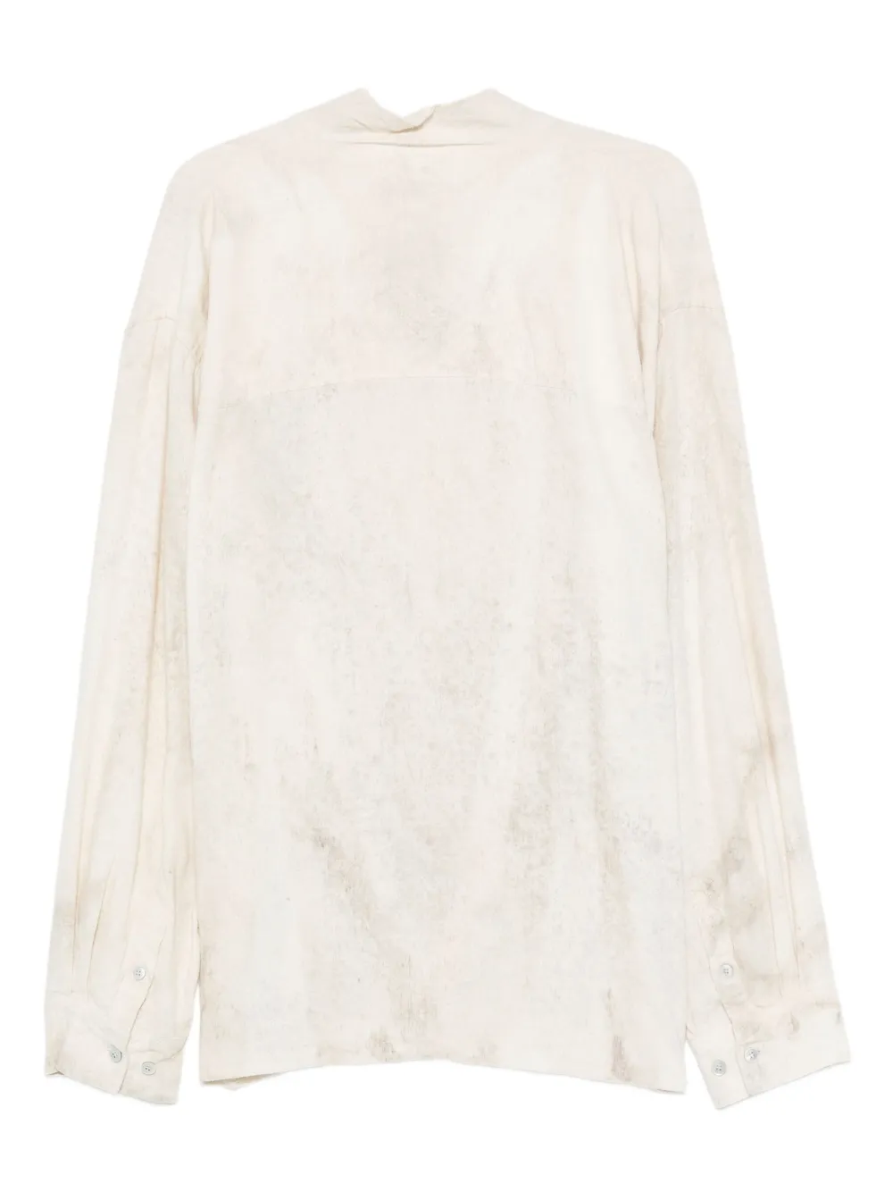 JiyongKim draped shirt - Beige