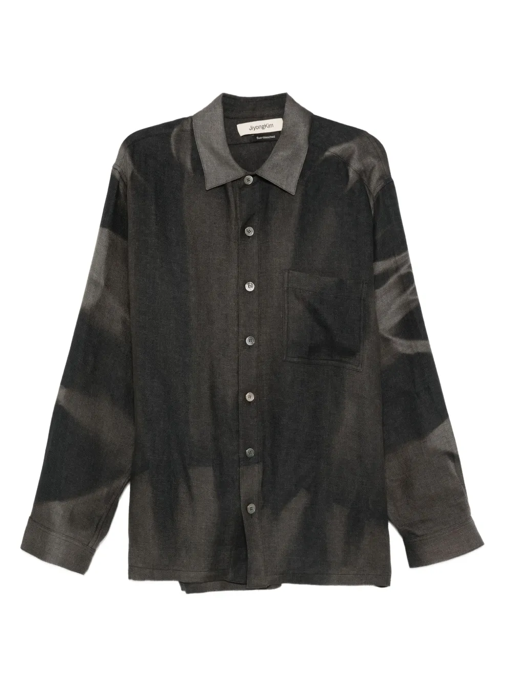 JiyongKim linen shirt - ブラック JiyongKim linen shirt - ブラック