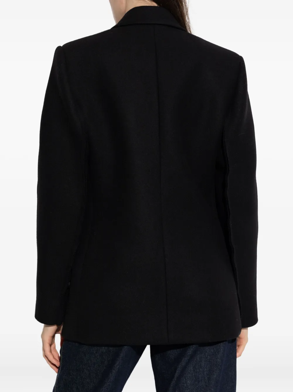 Victoria Beckham Double-breasted Blazer In Black