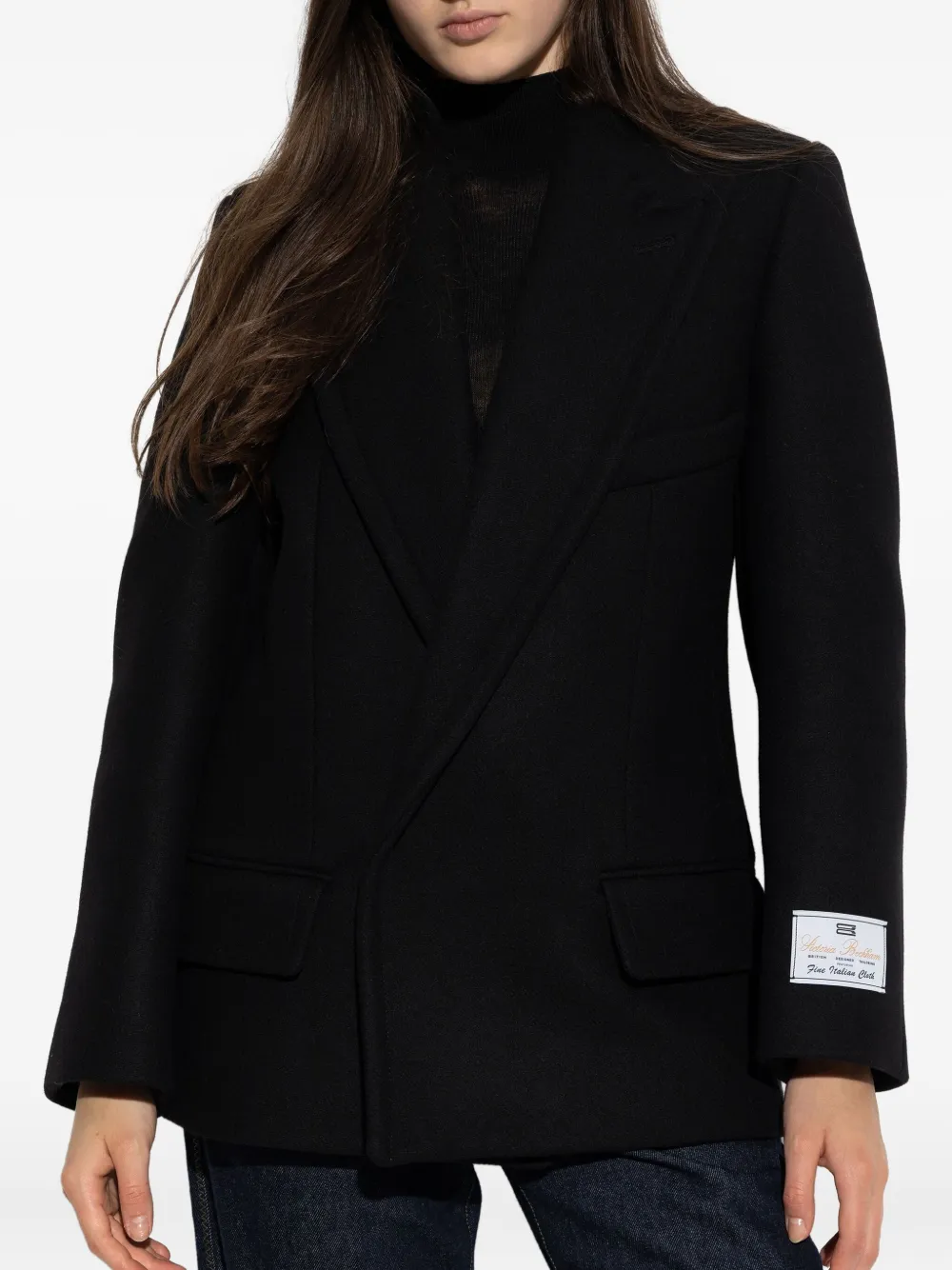 Victoria Beckham Double-breasted Blazer In Black