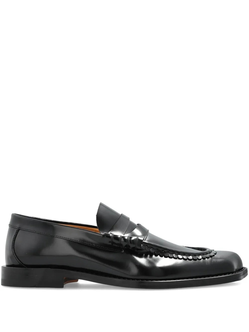 Vivienne Westwood Coin Leather Loafers In Black