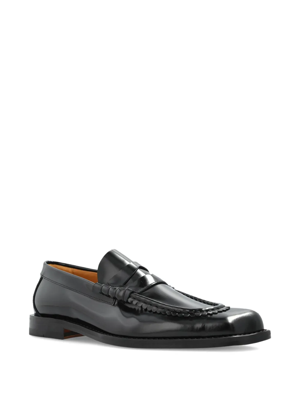 Vivienne Westwood Coin Leather Loafers In Black