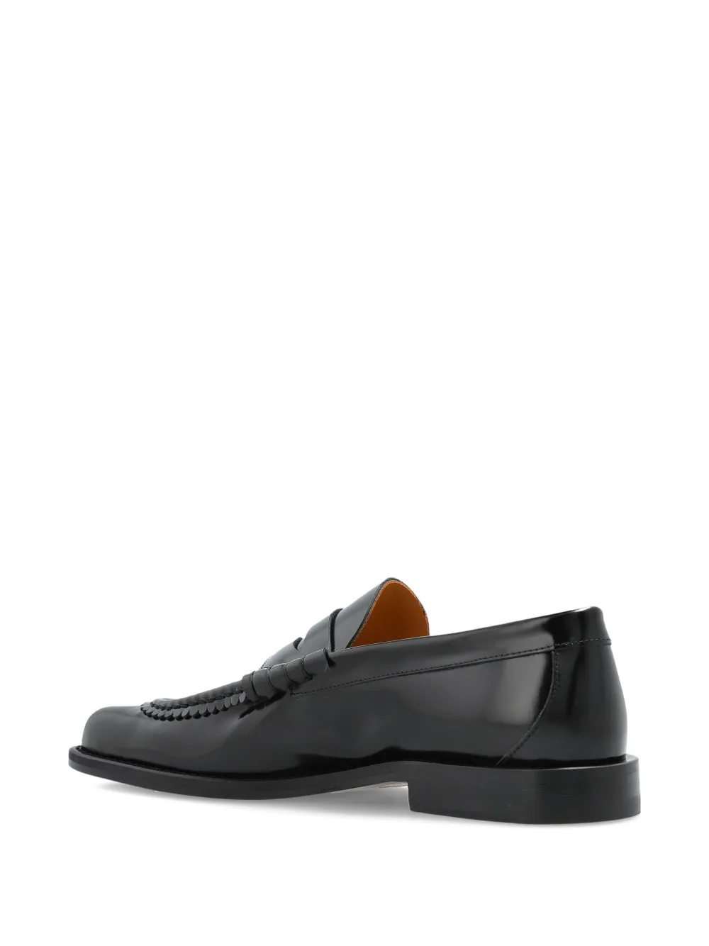 Vivienne Westwood Coin Leather Loafers In Black
