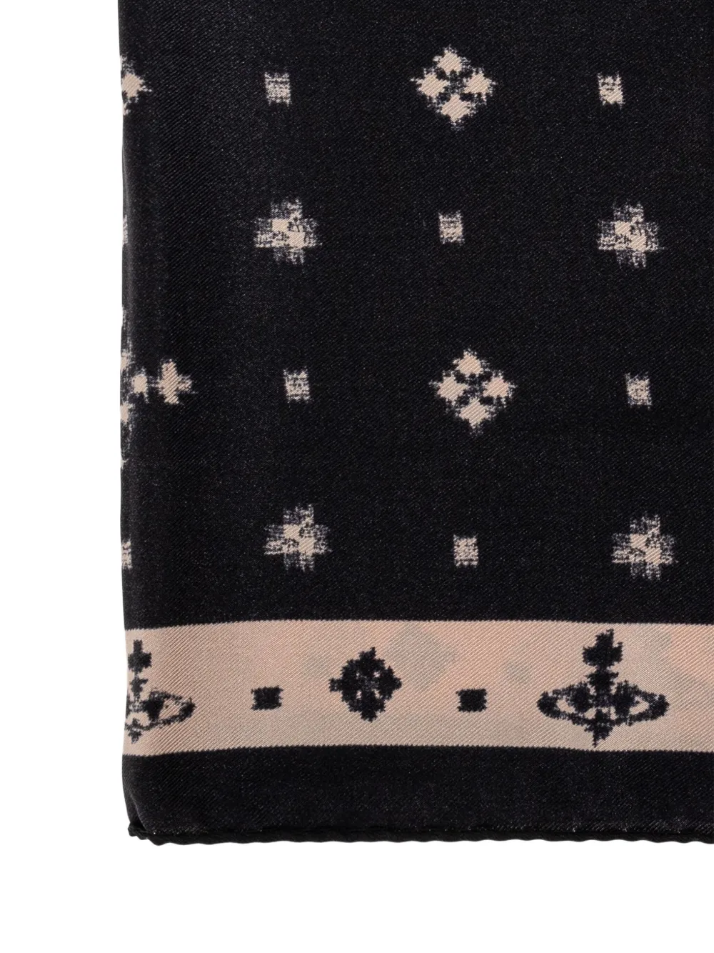 Vivienne Westwood Ikat Silk Scarf In Multi