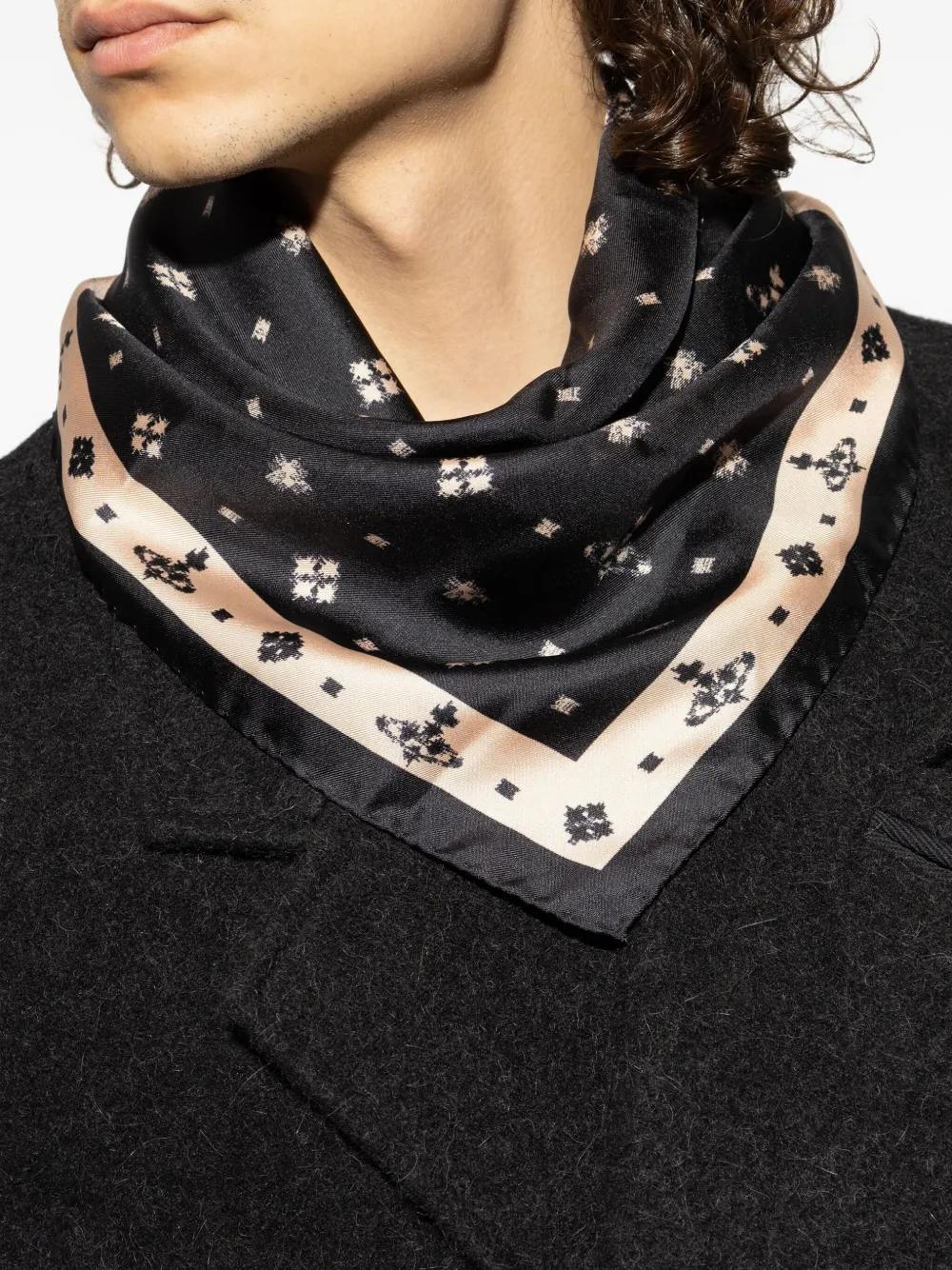 Vivienne Westwood Ikat Silk Scarf In Multi