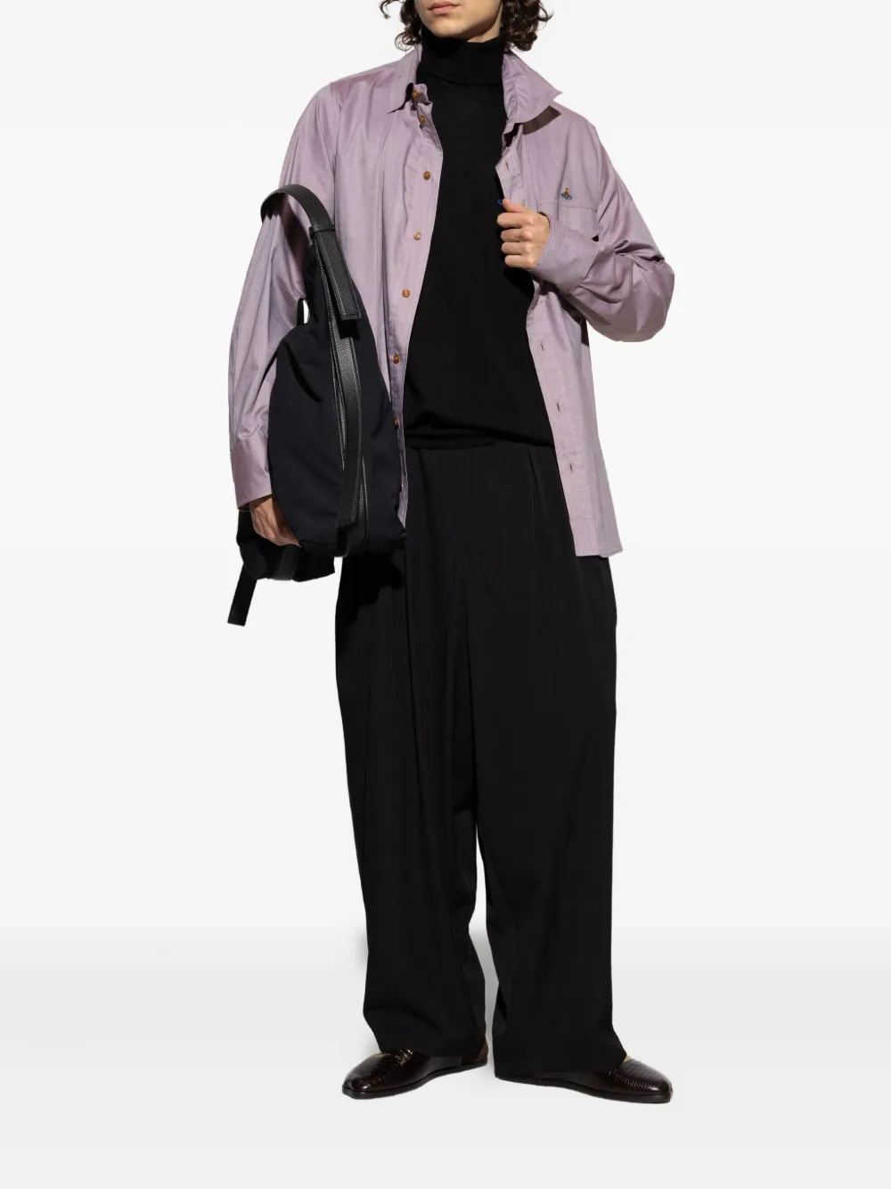 Vivienne Westwood Orb-embroidered shirt - Paars
