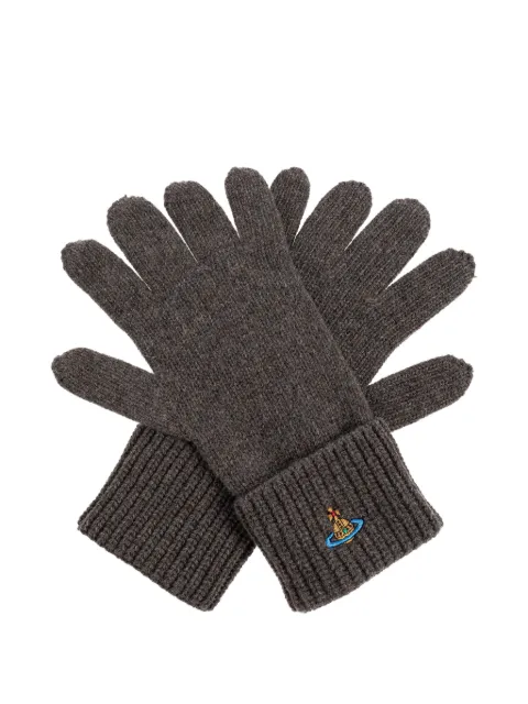 Vivienne Westwood logo wool gloves