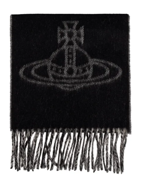 Vivienne Westwood Orb fringed scarf