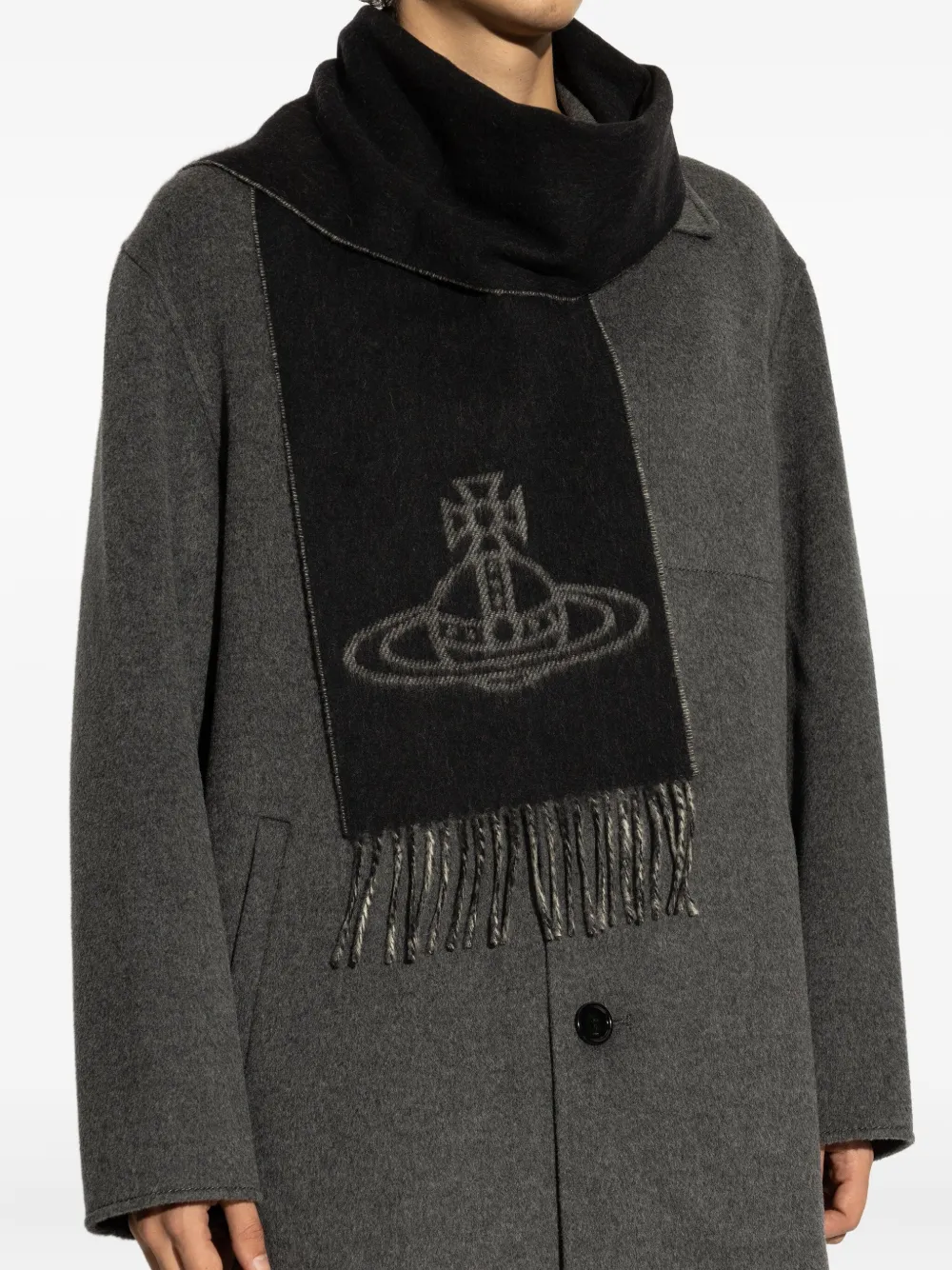 Vivienne Westwood Orb fringed scarf | Image 2