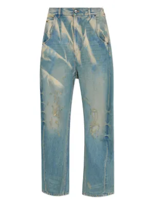 美品　最安値❗️マルジェラ　MM6 ダメージジーンズ MM6 Maison Margiela ダメージ ジーンズ | ブルー | FARFETCH JP