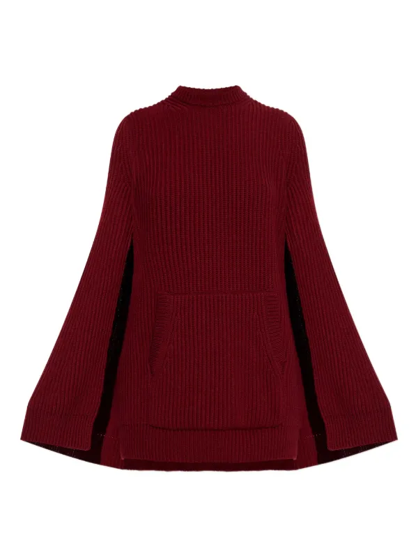 Max Mara Astoria Cape Pocket Mini Dress | Red | FARFETCH