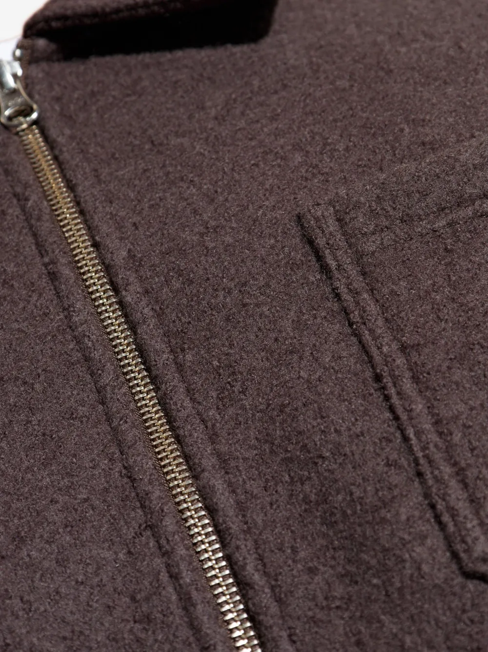 Samsoe & Samsoe Zip-front Patch-pocket Jacket In Brown