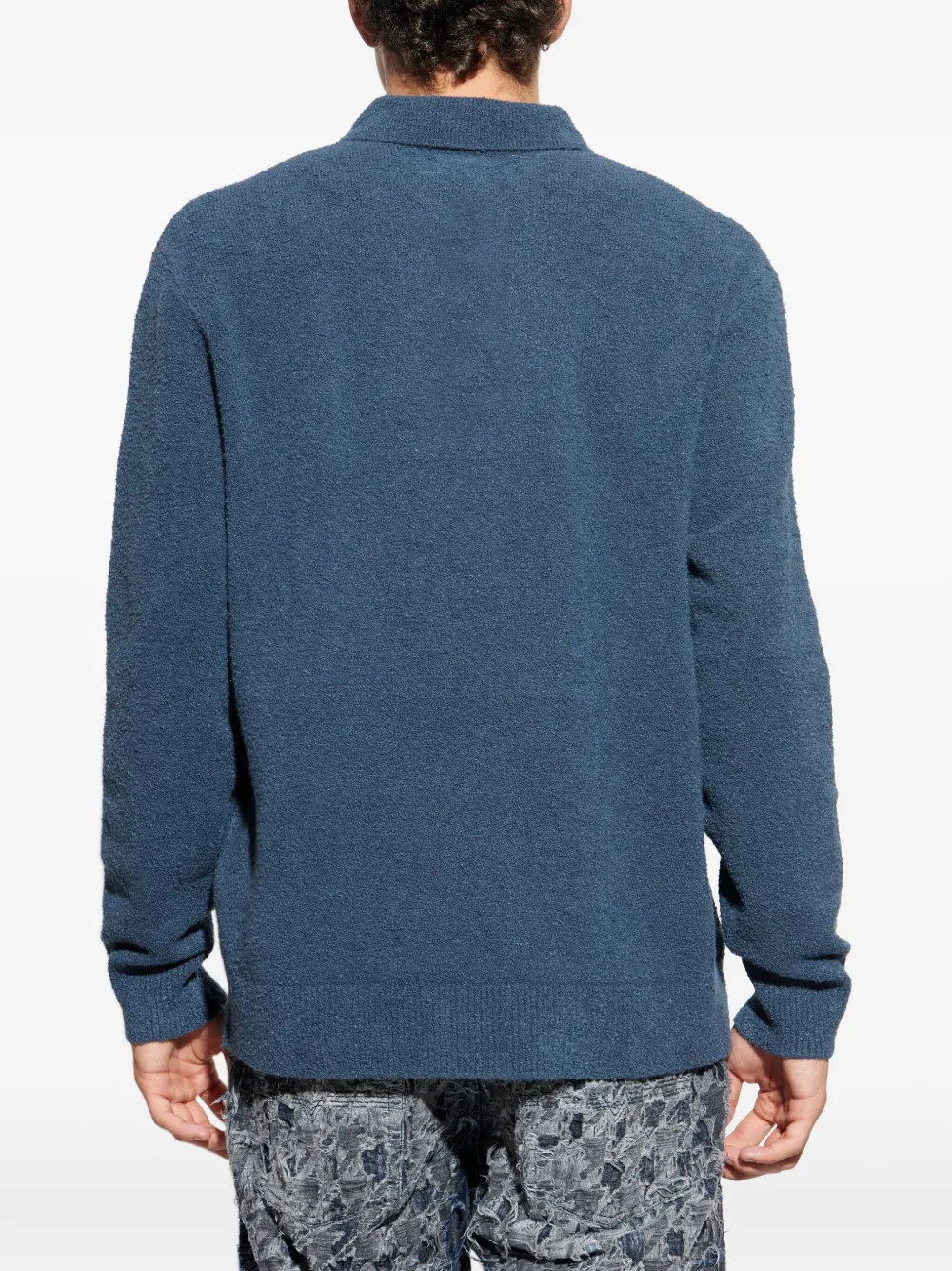 Samsoe & Samsoe Button-fastening Polo Shirt In Blue