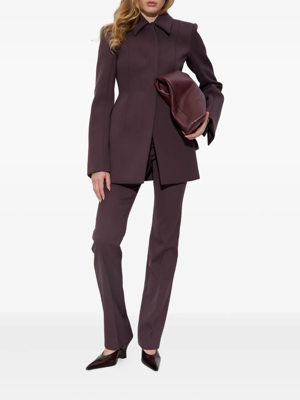 Sportmax Banda crease trousers - Rood