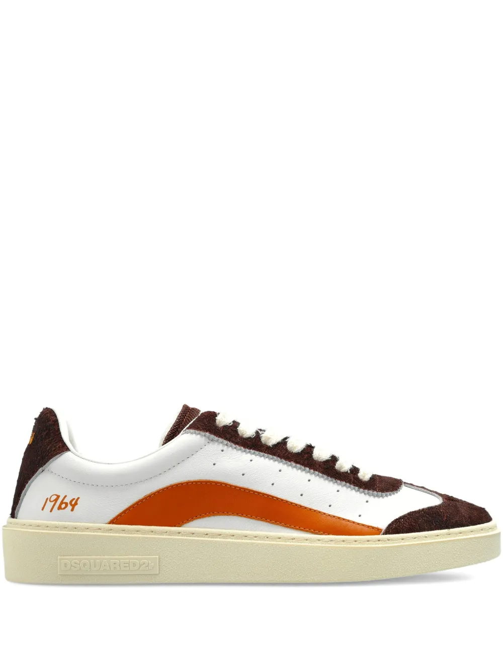 DSQUARED2 Rider 1964 leather sneakers White