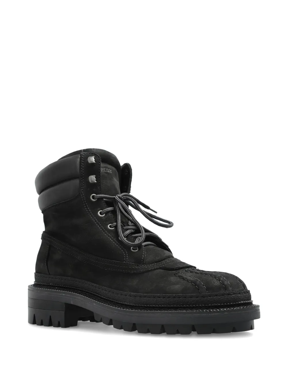 DSQUARED2 Army gewatteerde veterlaarzen Zwart