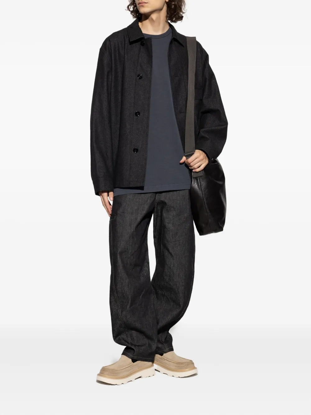Lemaire Buttoned Pocket Jacket In Black