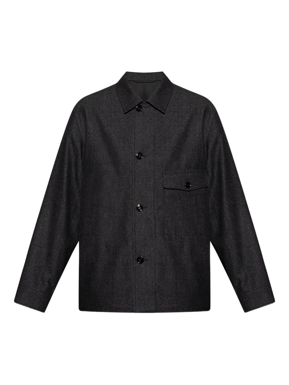 Lemaire Buttoned Pocket Jacket In Black
