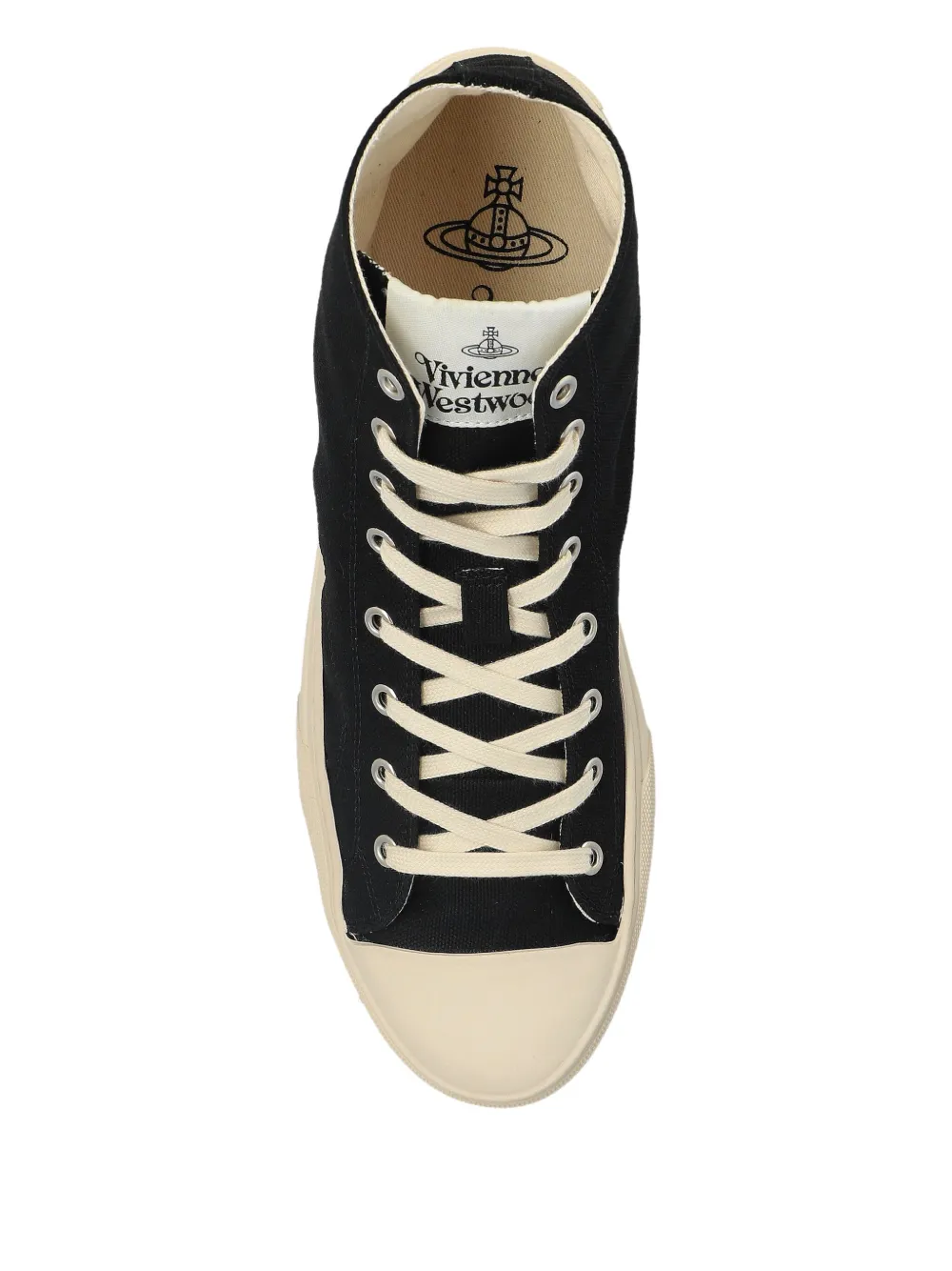 Vivienne Westwood Lace-up High-top Casual Shoes In Black