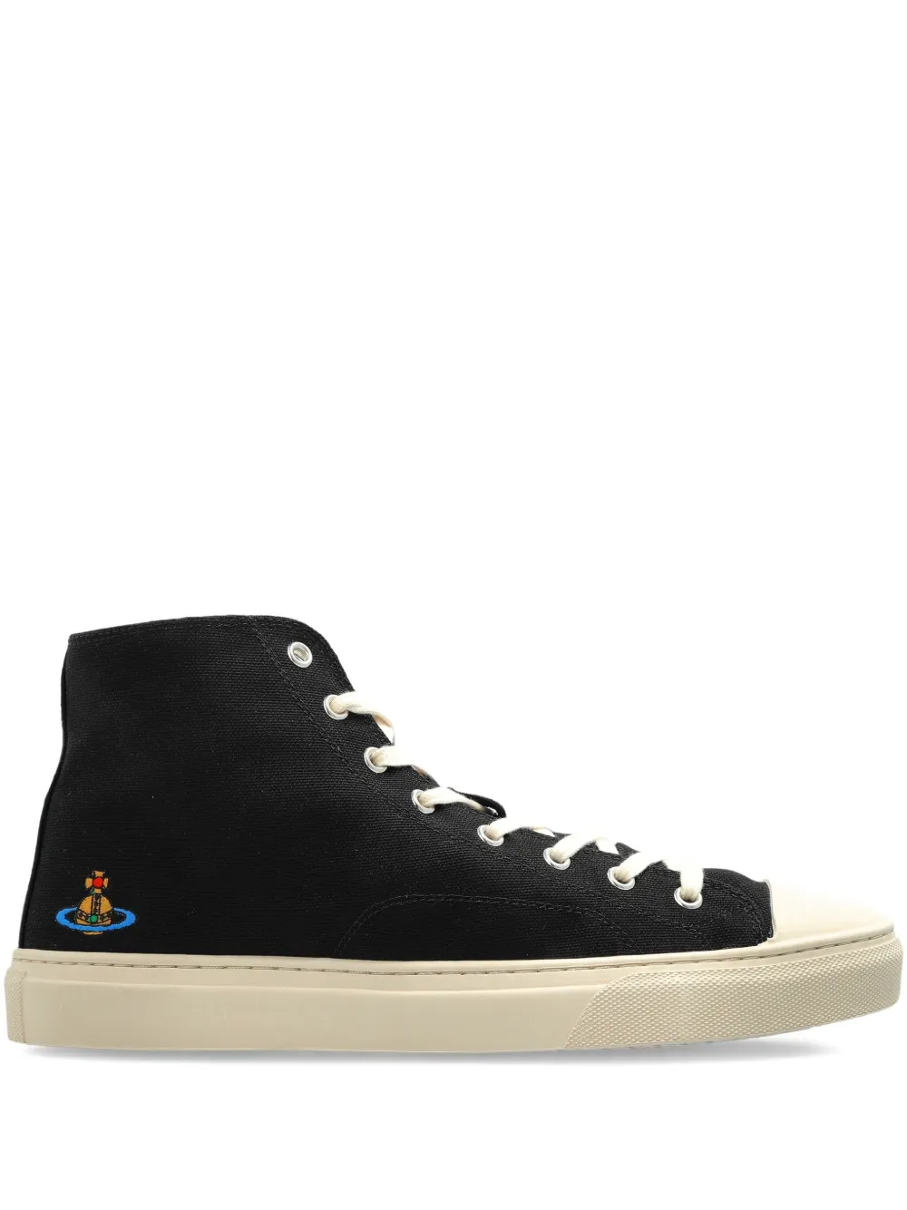 Vivienne Westwood Lace-up High-top Casual Shoes In Black