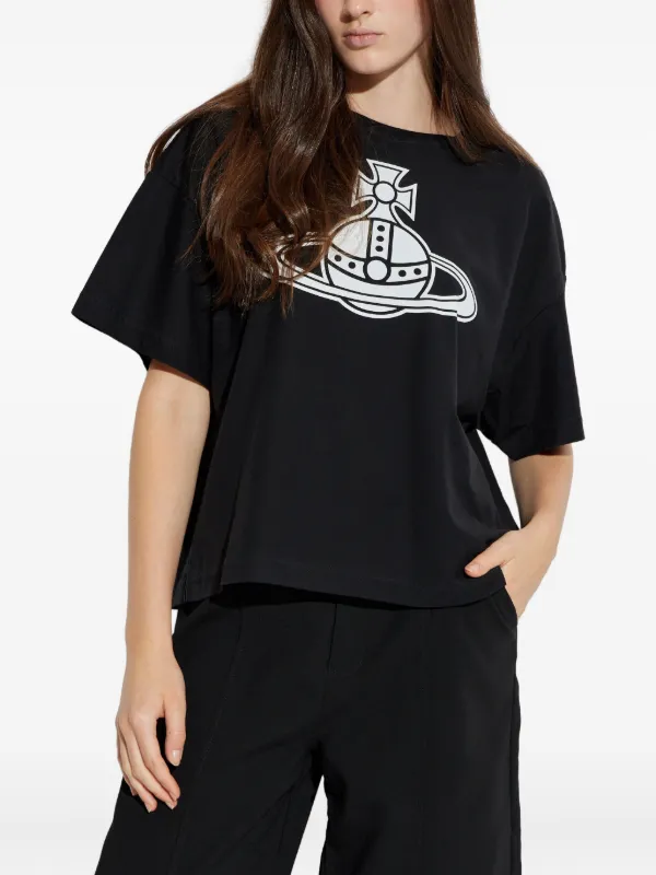 Vivienne Westwood Orb-logo T-shirt | Black | FARFETCH AU