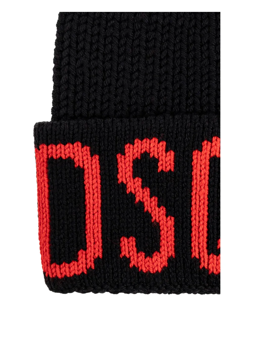 Dsquared2 Knitted Beanie In Black