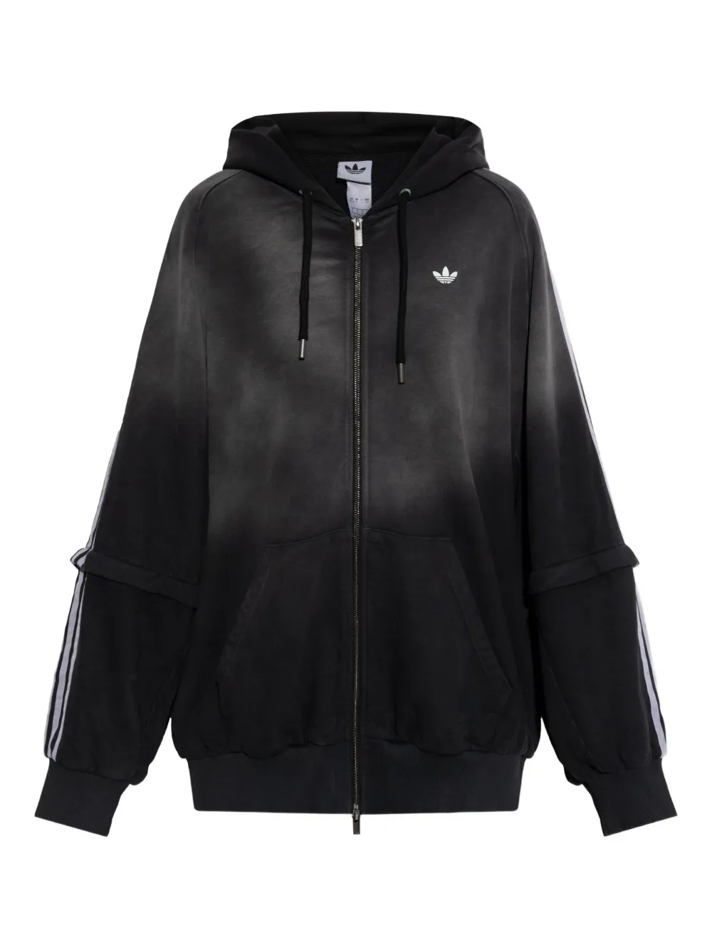 adidas three-stripe hoodie | Black | Image 1