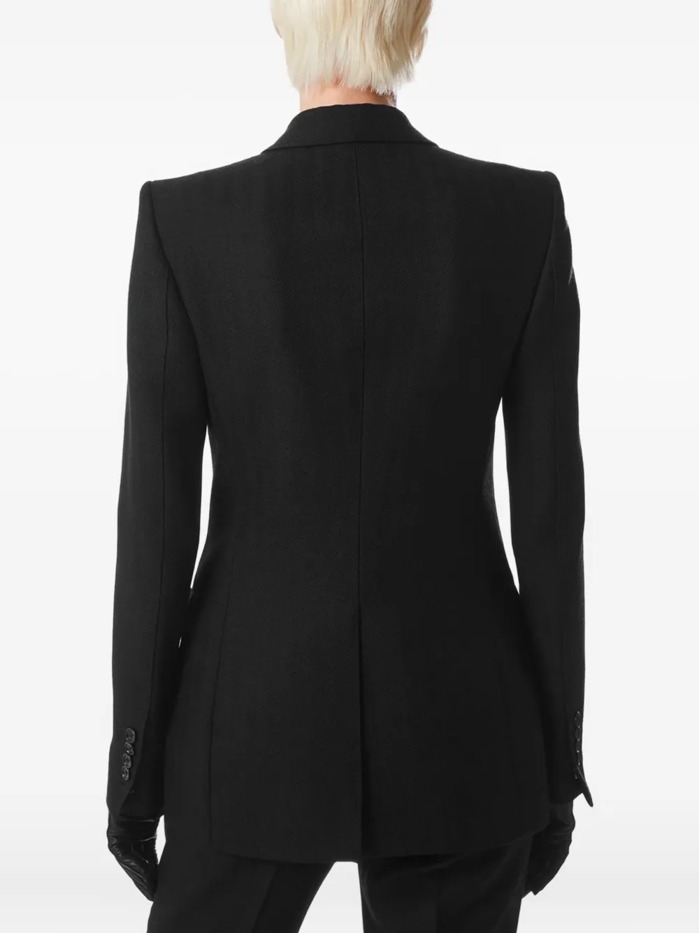 TOM FORD Wollen blazer met dubbele rij knopen Zwart