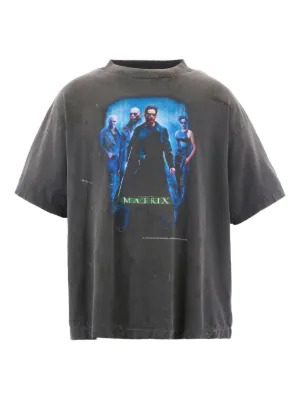 SAINT MXXXXXX x Cowboy Bebop graphic-print T-shirt | Black | FARFETCH