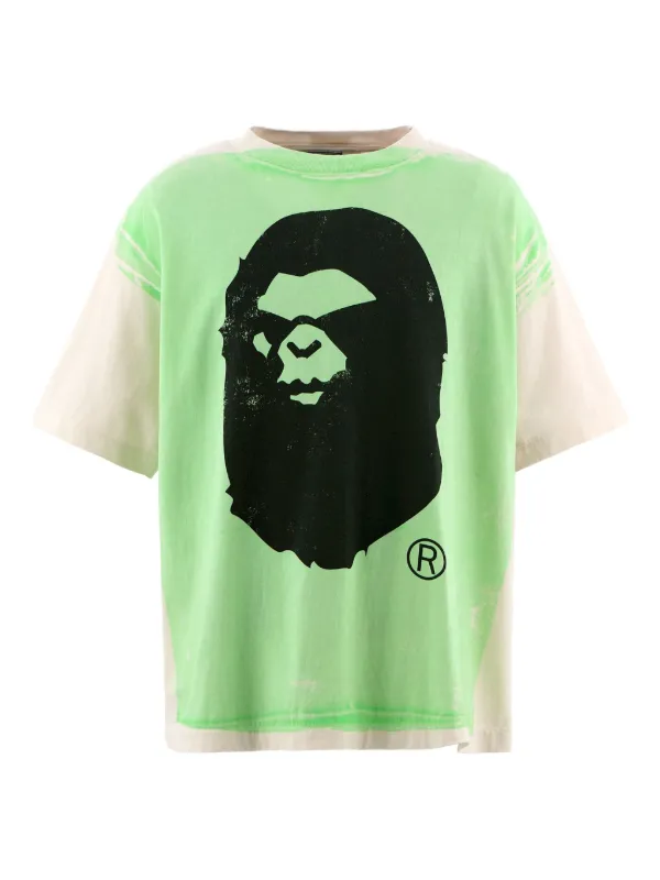 SAINT MXXXXXX Camiseta x Bape De Algodão | Verde | FARFETCH BR