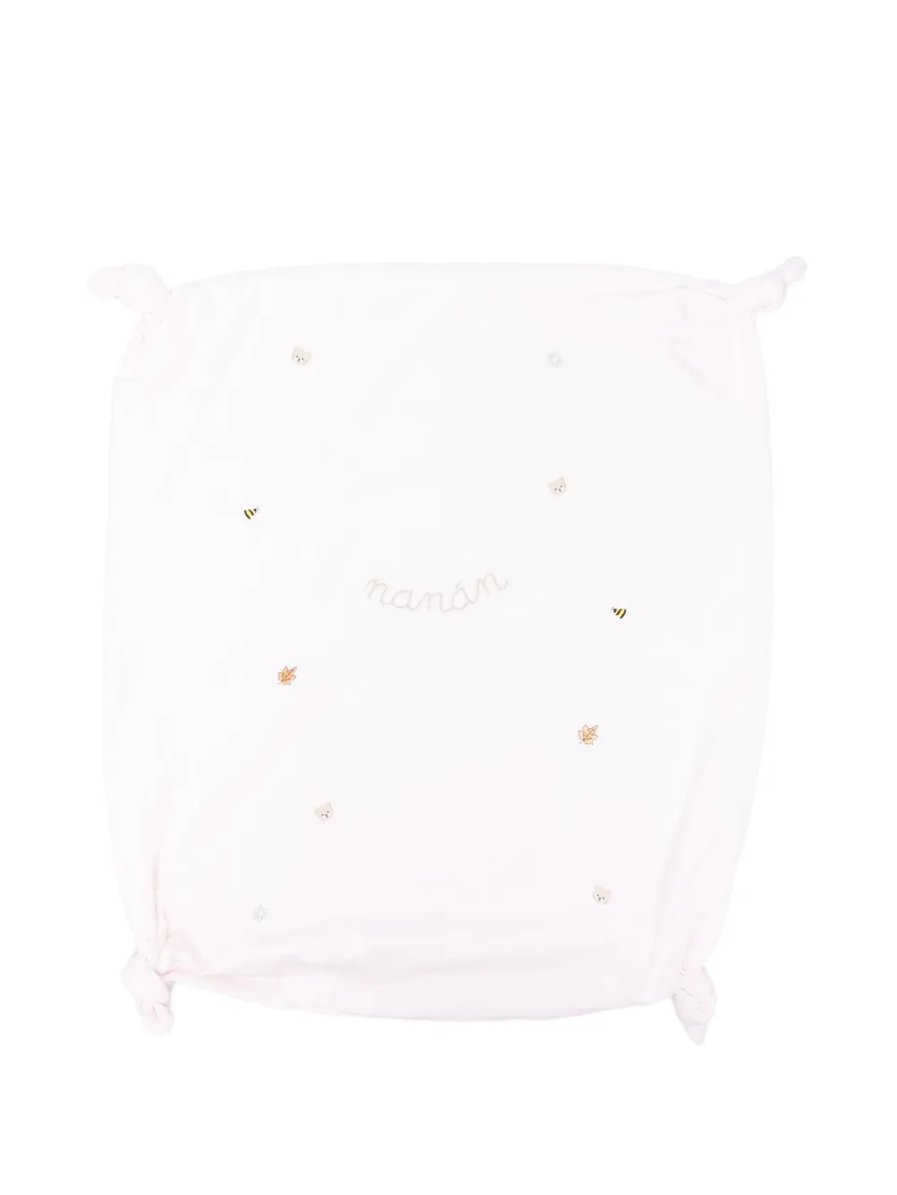 NANAN Coperta con ricamo - Rosa