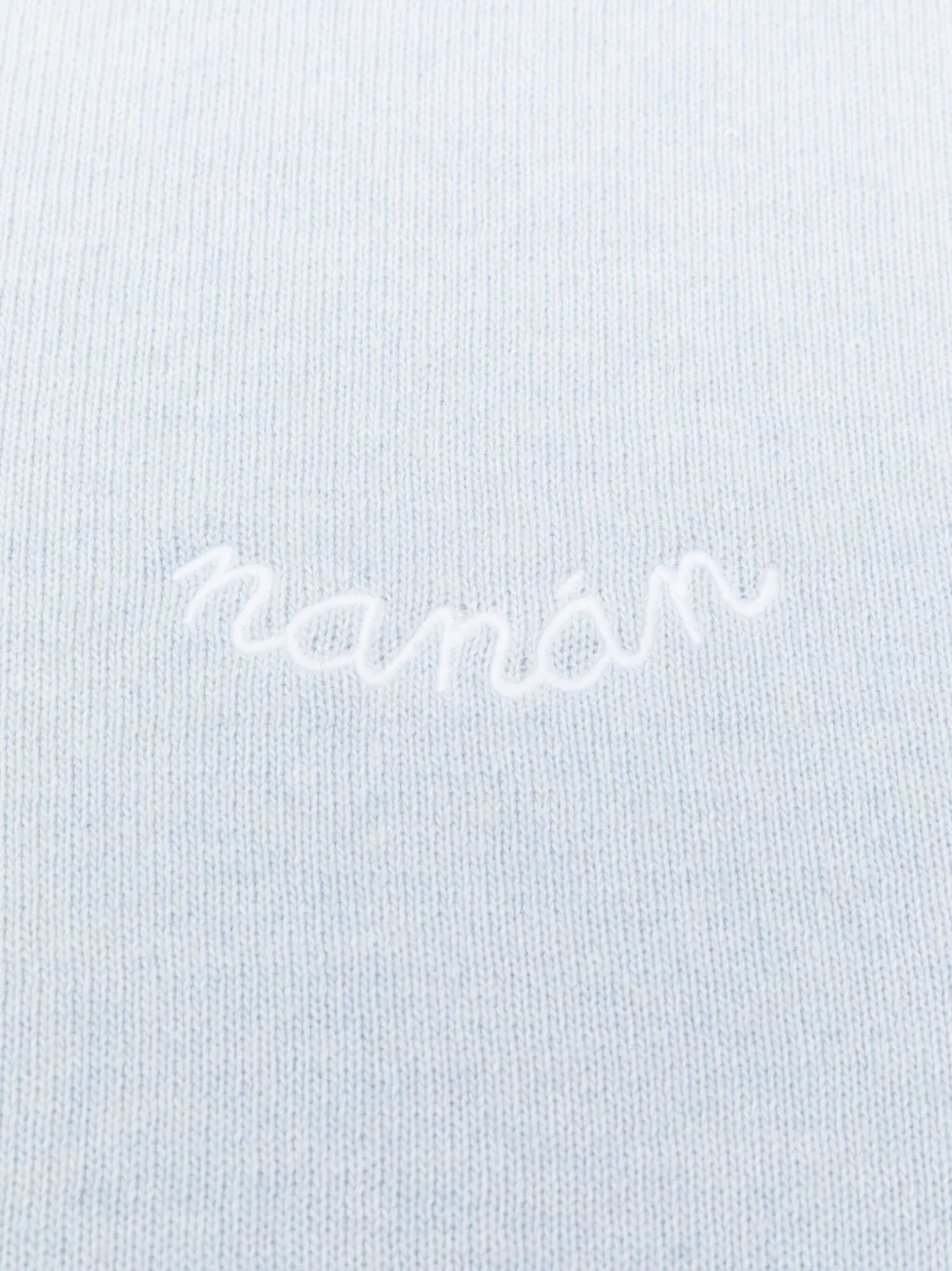 NANAN Deken met geborduurd logo - Blauw