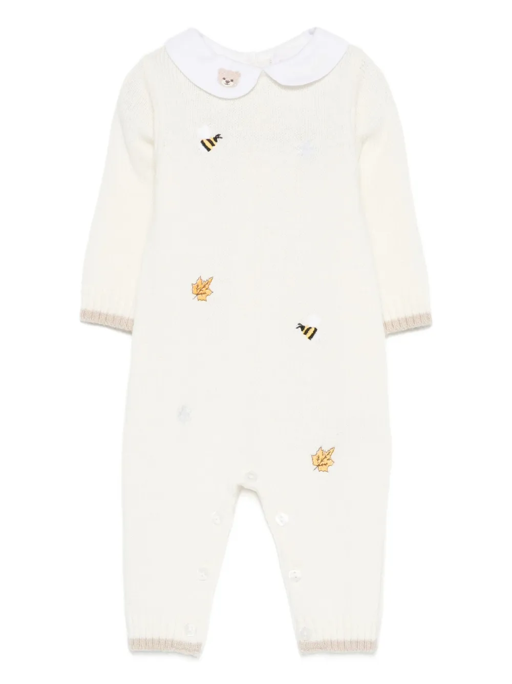 NANAN embroidered babygrow - Weiß