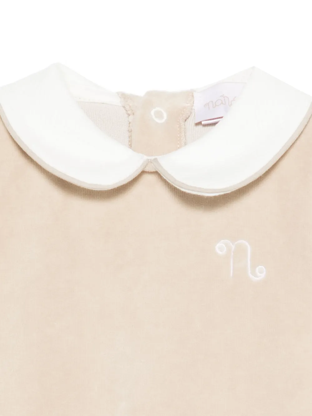 NANAN Babypakje met geborduurd logo Beige