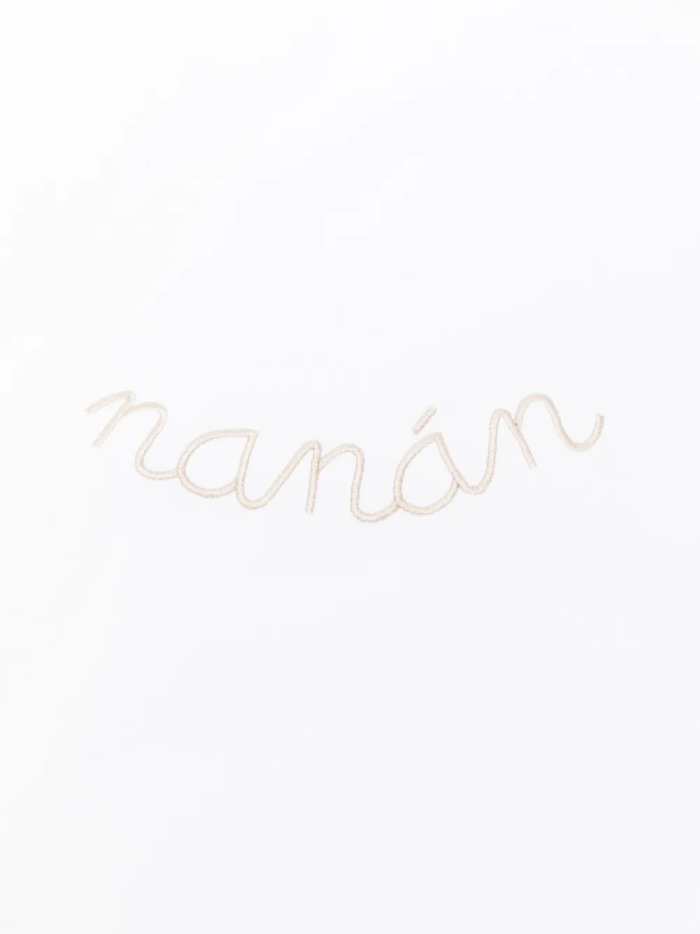 NANAN Deken met borduurwerk - Wit