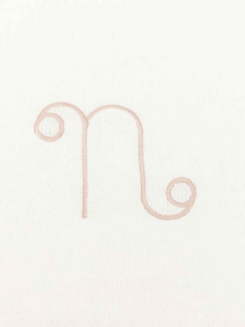 NANAN Deken met geborduurd logo - Wit