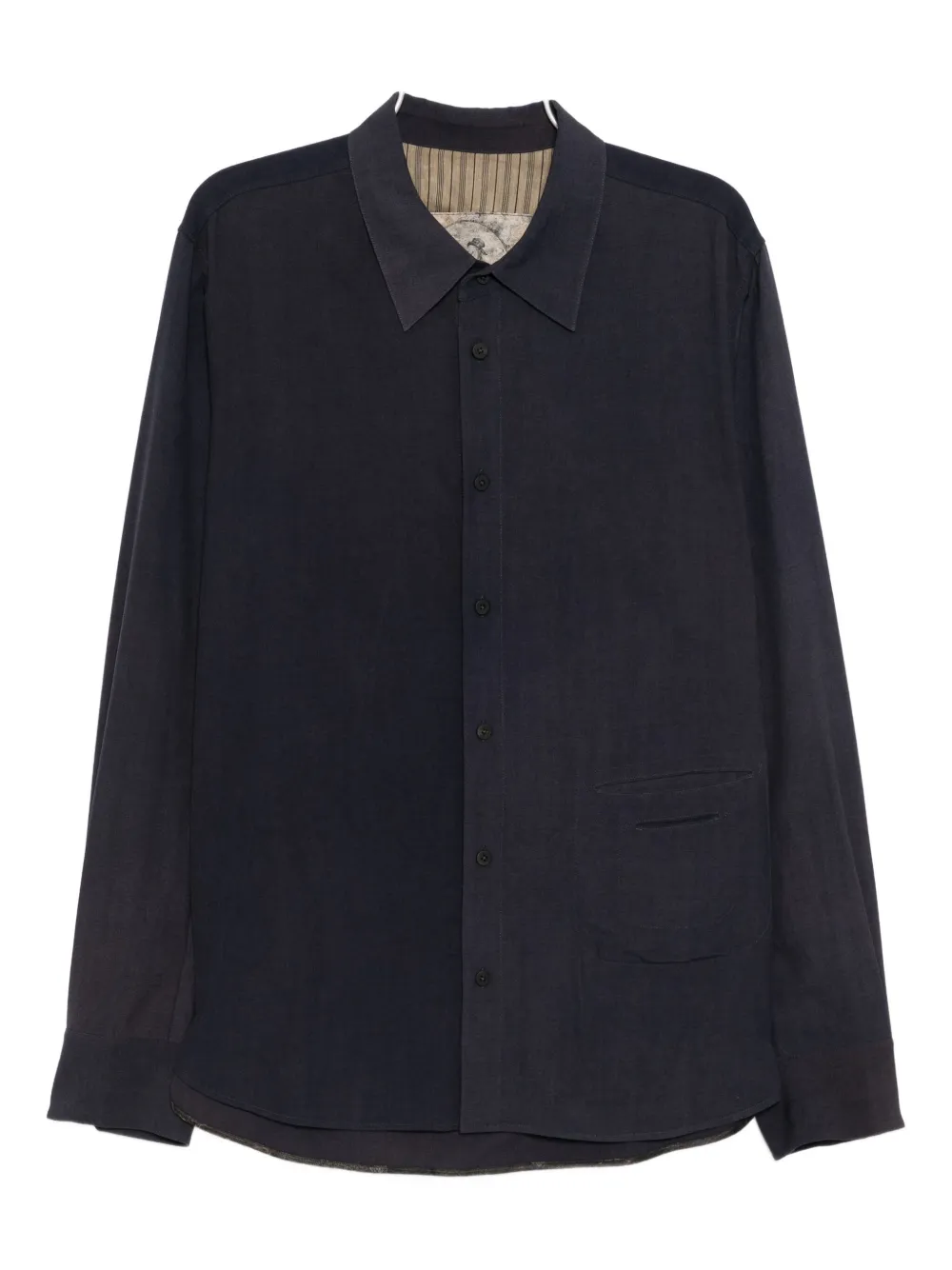 Ziggy Chen wool shirt | Blue | Image 1