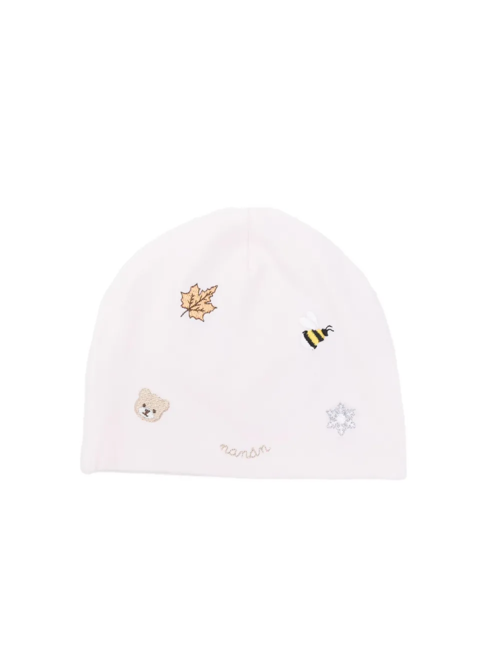 NANAN embroidered beanie | Pink | Image 1