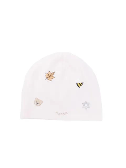NANAN embroidered beanie
