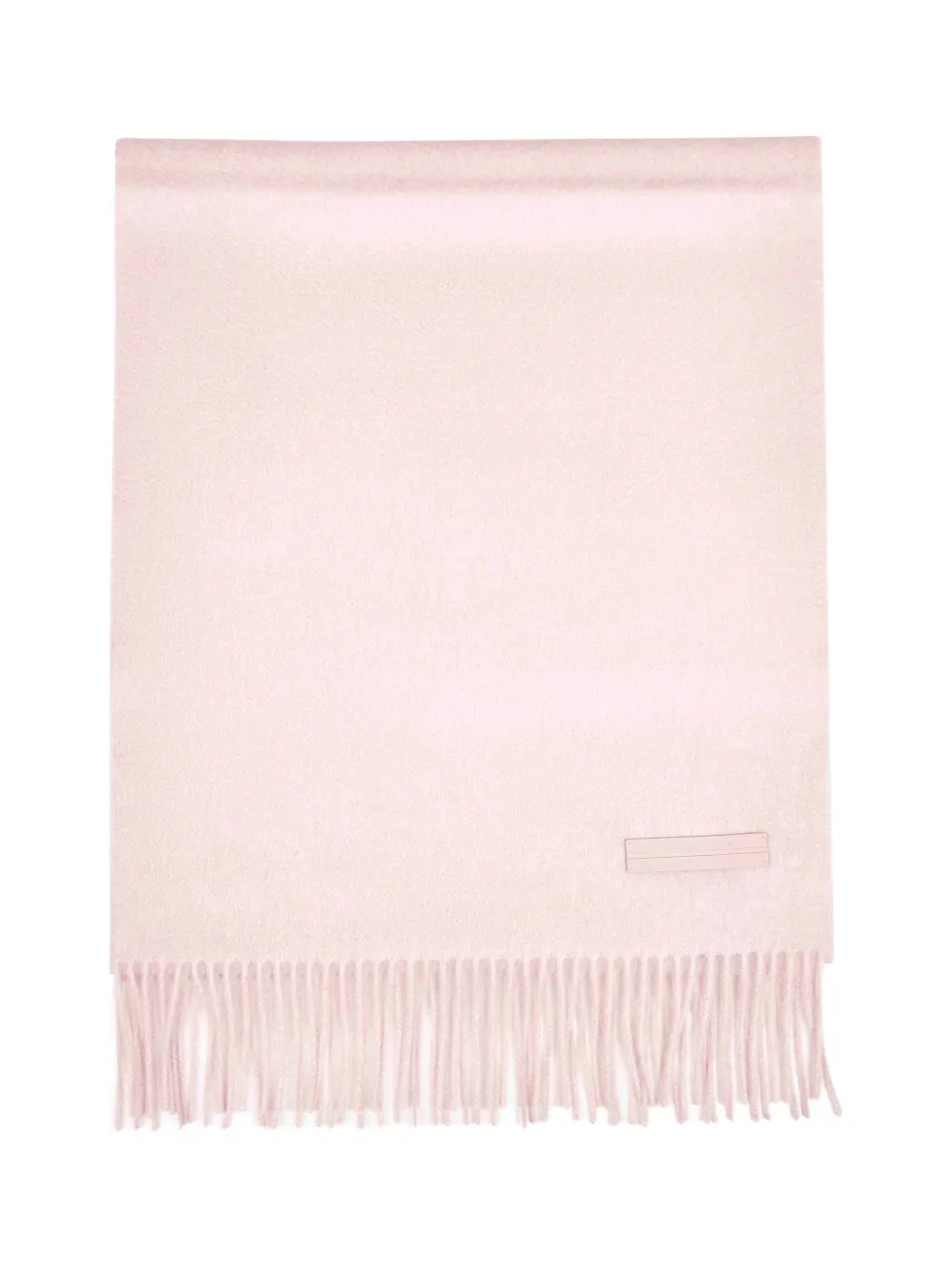 Zegna Fringed Wool Scarf In Pink